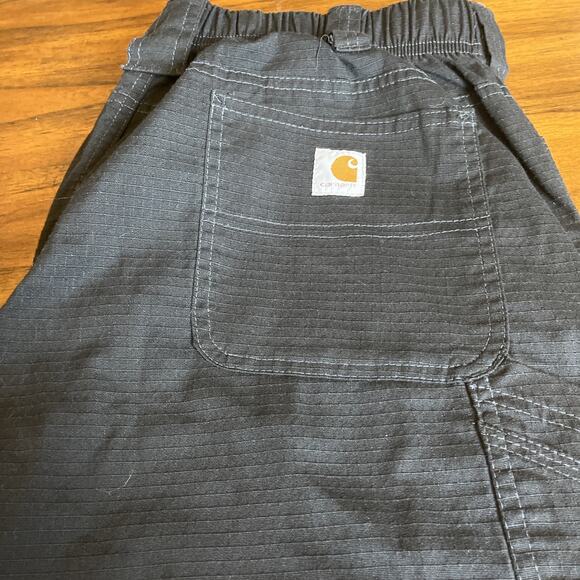 Carhartt Women's Rugged Flex Loose Fit Pants Black Size M Work Utility Pockets - Picture 2 of 12